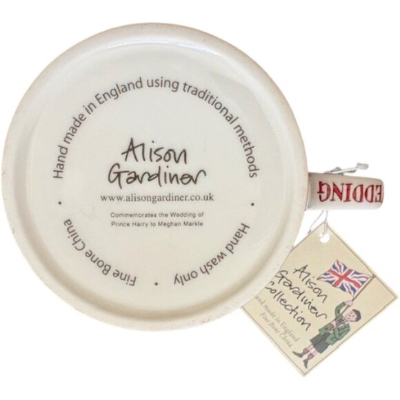 Alison Gardiner Collection "Royal Wedding" Fine Bone China Cup - Meghan & Harry - Picture 6 of 8